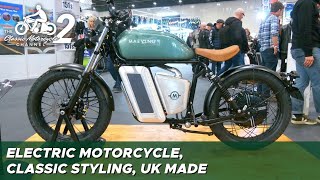 2022 Maeving RM1 electric motorcycle at the MCN London Motorcycle Show [upl. by Idnar]