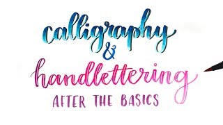 How To Calligraphy amp Handlettering  Blending Colors Stylizing amp More [upl. by Misak]