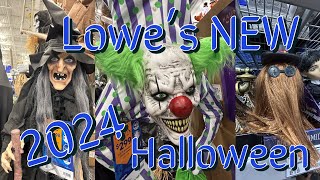 Lowe’s FULLY Stocked 2024 NEW Halloween 🎃 Best Animatronics I’ve seen this Season [upl. by Adnaerb]