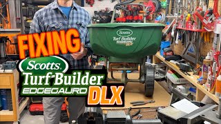 How To Fix Scotts Broadcast Spreader  Turf Builder Edgeguard DLX Repair diy [upl. by Lamee]