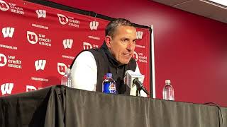 Luke Fickell press conference Wisconsin football coach on what went wrong right in loss to Oregon [upl. by Sansen228]