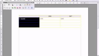 OpenOffice Writer Tabellen erstellen [upl. by Llednahc]