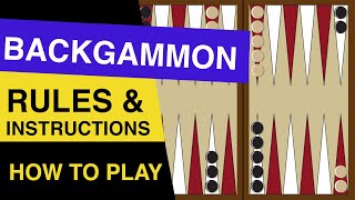 Rules of Backgammon EXPLAINED  How to Play Backgammon [upl. by Alpert]