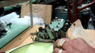 MERROW M303 OVERLOCK SHELL STITCH TAG 2428 [upl. by Ludovika973]