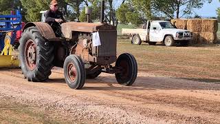 Case L 1938 driven by Philip Harris from Wokurna at the Mundoora Vintage Tractor Pull Australia [upl. by Oninrutas]