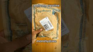 Unboxing📦 Wellcore Creatine Monohydrate Review🏋💪🇮🇳viral fitness ytshorts shorts workout gym [upl. by Ellehcear601]