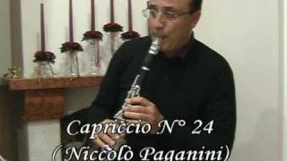 N Paganini Capriccio N°24 for Clarinet [upl. by Mano901]