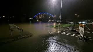 Hochwasser Rinteln Weser  231223  1813 [upl. by Norehc]