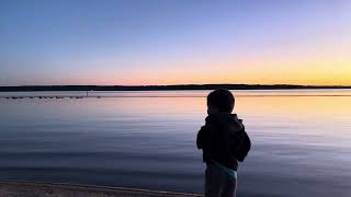 Sunset at Falls Lake Raleigh NC with toddler lake raleigh toddler sunset [upl. by Garrik517]