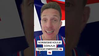 Tragiczne jak norweskie pociągi 🇳🇴 norwegia pociąg oslo [upl. by Ahtebat]