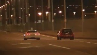 C5 Corvette vs Turbo Civic Hatchback [upl. by Katsuyama]