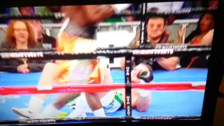 Tyson Fury Knockdown round 2 vs Steve cunningham [upl. by Remas251]