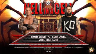 Randy Orton Vs Kevin Owens  WWE 2k24 Steel Cage Match [upl. by Enois]