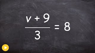 Solving a two step equation with division [upl. by Polard]