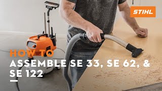 How to Assemble SE 33 SE 62 amp SE 122  STIHL Tutorial [upl. by Nepil]