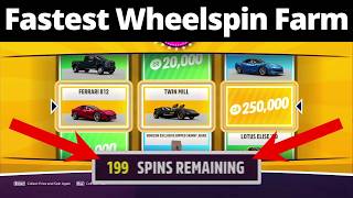 Forza Horizon 5 NEW BEST way to Farm SUPER WHEELSPINS amp MONEY How to get Wheelspins amp Credits [upl. by Eatnahs]