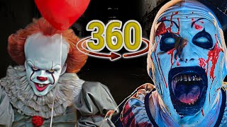 Clown Asylum A 360 Video Nightmare – Bloody Edition with Pennywise Art the Clown amp More [upl. by Belinda]