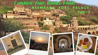 Complete Tour Rooms Foods of NeemranaFortPalace Part1 [upl. by Norvan]