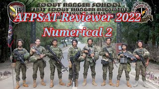 Bagong AFPSAT Reviewer 2022 NUMERICAL 2 [upl. by Kisung420]