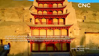 China From Above  The Mogao Grottoes [upl. by Esekram]