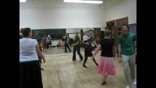 Scottish country dance class Seattle U district  Currie Mountain Reel [upl. by Kroy779]