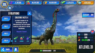 SONORASAURUS UNLOCKED TO BATTLE SONORASAURUS  JURASSIC WORLD THE GAME [upl. by Rodd]