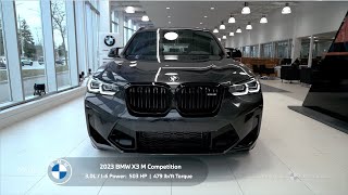 BMW X3 M Competition 2023  Dark Graphite Metallic [upl. by Llerrahs]