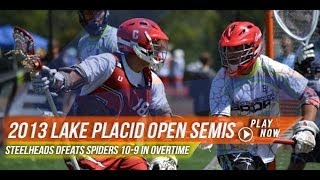 Big Red Steelheads vs Select Sector Spiders  2013 Laxcom Highlights [upl. by Anivad]