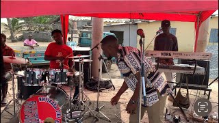 Kofi Kinaata  sweetie Pie  Live performance by Coastal band Watch this [upl. by Lagasse]