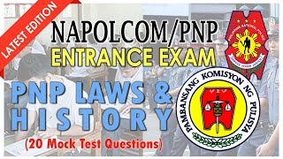 PNP LAW AND HISTORY REVIEWER amp MOCK TEST 1  NAPOLCOM PNP ENTRANCE EXAMINATION [upl. by Robillard641]