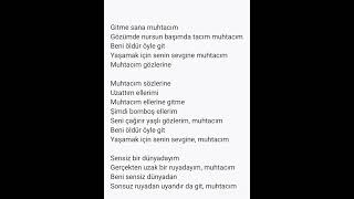 Gitme Sana Muhtacım KARAOKE [upl. by Thia]