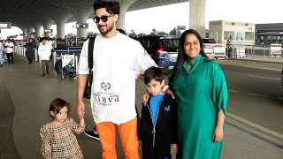 Arpita Khan With Kids Ayat Ahil and Husband Aayush Sharma Fly For Maldives Vacation [upl. by Libby276]