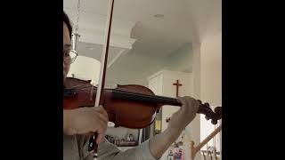 Violin Suzuki book 1 Lightly Row slow tempo [upl. by Nohsad]