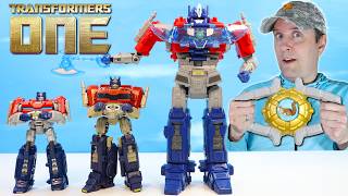 Transformers ONE Movie Toys Power Flip Optimus Prime amp Orion Pax Robot Figure Review [upl. by Matronna]