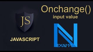 javascript onchange input value [upl. by Perni]