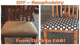 Beginners Attempt upholstery [upl. by Nelyak]