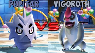 Pokemon battle revolution  Pupitar vs Vigoroth [upl. by Torrence]