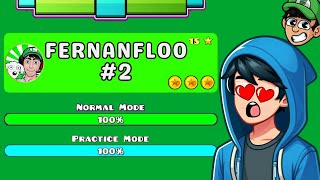 Fernanfloo 2 Geometry Dash 😱 Rap de Fernanfloo geometrydash SEISEDO [upl. by Monney]