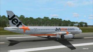 FSX Jetstar Takeoff at Melbourne [upl. by Anilok]