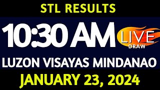 Stl Result Today 1030 am draw January 23 2024 Tuesday Luzon Visayas and Mindanao Area [upl. by Calv]