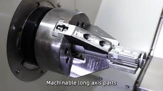 Interpolated Yaxis Turning and Milling machine tool [upl. by Bach]