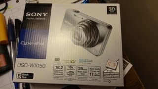 Sony Cybershot DSCWX150 Unboxing [upl. by Wolcott]