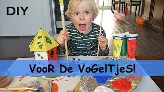 DIY VOGELHUiSJE MAKEN  verven  LUAN BELLINGA VLOG 17 [upl. by Stavros]