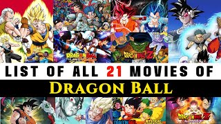 Dragon Ball Movies list  List of all Movies of Dragon ball [upl. by Anale66]