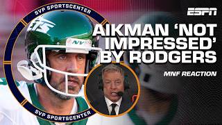 REACTING to Aaron Rodgers amp Jets losing MNF game to 49ers 👀 Troy Aikman NOT IMPRESSED  SC with SVP [upl. by Lertram]