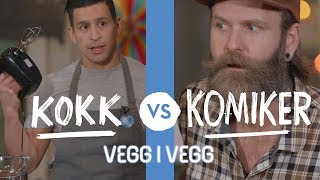 Adam Schjølberg og chocolate explosion cake💥  Veggivegg challenge  TINE Kjøkken [upl. by Yhtomit]