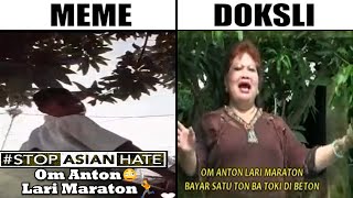 Doksli Lagu Om Anton Lari Maraton Meme [upl. by Anilegna86]