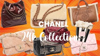 Chanel 24K Bag Collection  Chanel 2024 Fall Winter Bags  Carmel amp Shearling 😍 [upl. by Crean824]