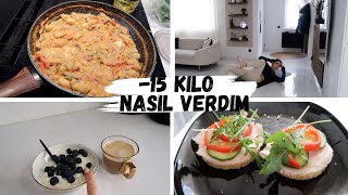 NASIL 15 KİLO VERDİM BESLENME RUTİNİM⎢ALMANCILAR [upl. by Ginni]