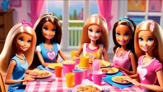 Barbies Family day to day lifestyle part2 Cute family adventure [upl. by Jacobina689]